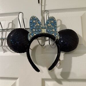 Disney Parks 60th anniversary Black Sequin Minnie Ears